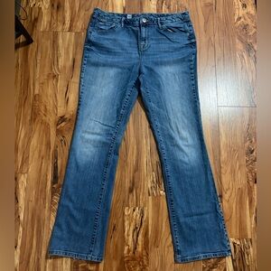 MOSSIMO Curvy Bootcut Premium Denim Jeans Women 12R /R Waist 32”